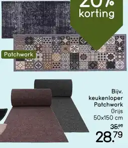Leen Bakker Keukenloper Patchwork aanbieding