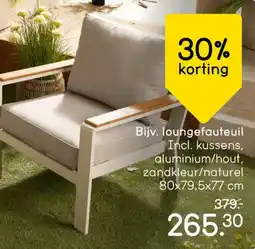Leen Bakker Tuinserie Biarritz loungefauteuil aanbieding