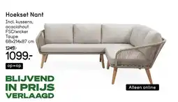 Leen Bakker Hoekset Nant aanbieding