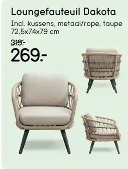 Leen Bakker Loungefauteuil Dakota aanbieding