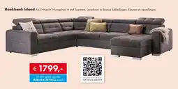 Woonsquare Hoekbank Island aanbieding