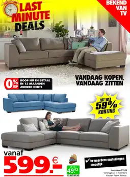 Seats and Sofas Hoeksalon TYLER aanbieding