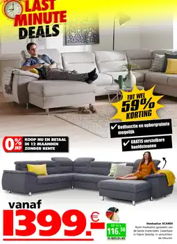 Seats and Sofas Hoeksalon SCANDI aanbieding