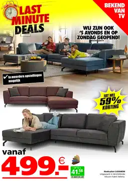 Seats and Sofas Hoeksalon LISSABON aanbieding
