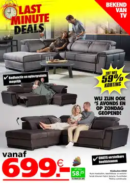 Seats and Sofas Hoeksalon EDGE aanbieding