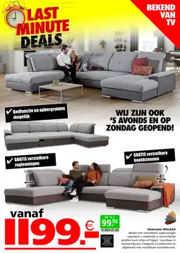 Seats and Sofas Hoeksalon MALAGA aanbieding