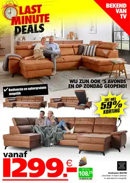 Seats and Sofas Hoeksalon WAYNE aanbieding