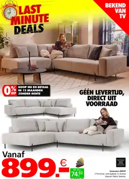 Seats and Sofas Hoeksalon BRENT aanbieding