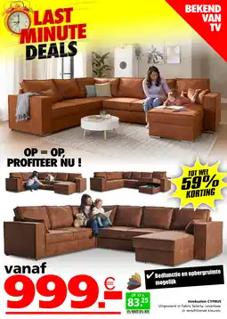 Seats and Sofas Hoeksalon cyprus aanbieding