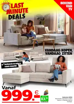 Seats and Sofas Hoeksalon sofia aanbieding