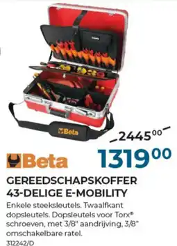 Meno Pro Gereedschapskoffer 43 delige e-mobility aanbieding