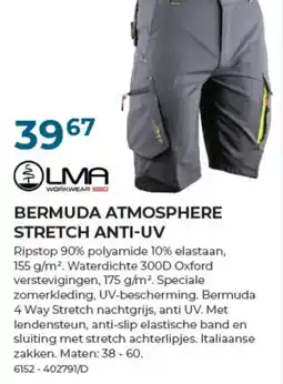 Meno Pro Bermuda atmosphere stretch anti uv aanbieding
