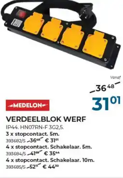Meno Pro Verdeelblok werf aanbieding