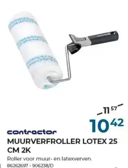 Meno Pro contractor MUURVERFROLLER LOTEX 25 aanbieding