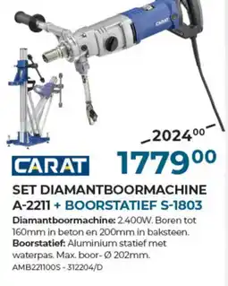 Meno Pro CARAT SET DIAMANTBOORMACHINE aanbieding