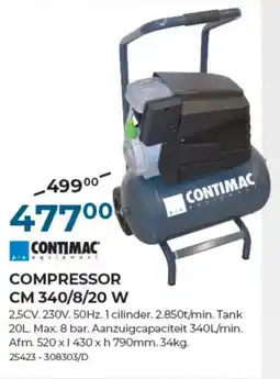 Meno Pro COMPRESSOR CM 340/8/20 W aanbieding