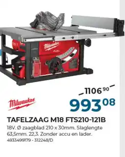Meno Pro TAFELZAAG M18 FTS210-121B aanbieding