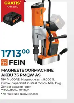 Meno Pro MAGNEETBOORMACHINE AKBU 35 PMQW AS aanbieding
