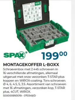 Meno Pro MONTAGEKOFFER L-BOXX aanbieding