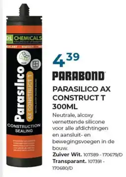 Meno Pro PARABOND PARASILICO AX CONSTRUCT T aanbieding
