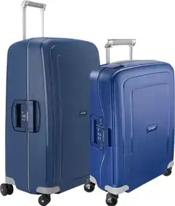 Coolblue Samsonite S'Cure Valise à 4 Roulettes 55+75 cm Dark Blue aanbieding