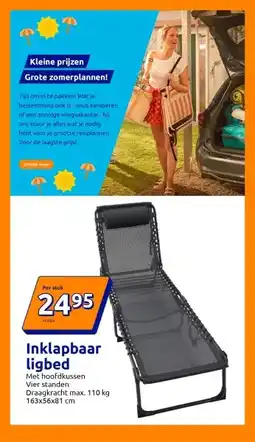 Action Inklapbaar ligbed aanbieding