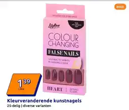 Action Kleurveranderende kunstnagels aanbieding