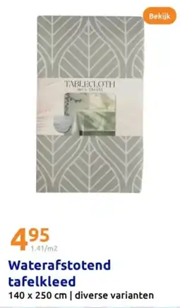 Action Waterafstotend tafelkleed aanbieding