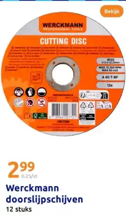 Action Werckmann doorslijpschijven aanbieding