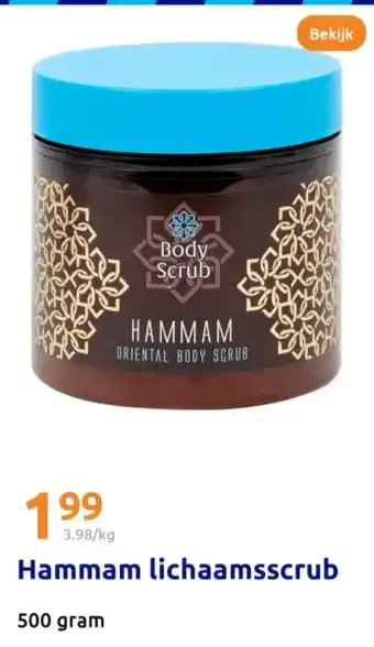 Action Hammam lichaamsscrub aanbieding