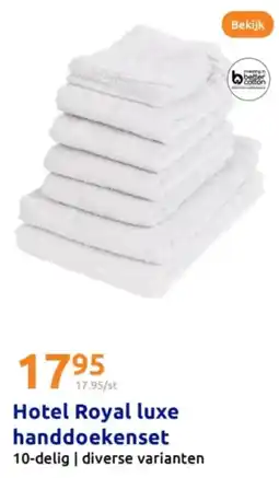 Action Hotel Royal luxe handdoekenset aanbieding