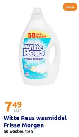 Action Witte Reus wasmiddel Frisse Morgen aanbieding