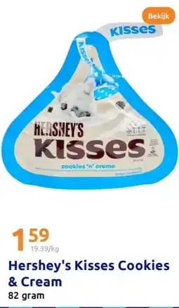 Action Hershey's Kisses Cookies & Cream aanbieding