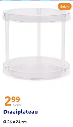 Action Draaiplateau aanbieding