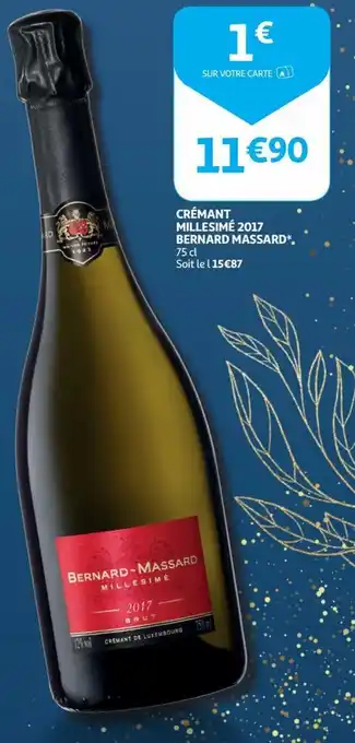 Cremant millesime 2017 bernard massard 75cl