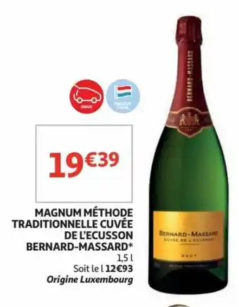 Auchan Magnum methode traditionelle cuvee de l'ecusson bernard-massard aanbieding