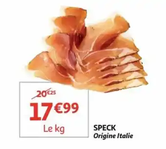 Auchan Speck Origine Italie aanbieding