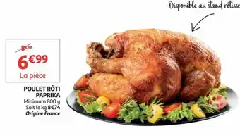 Auchan Poulet roti paprika aanbieding
