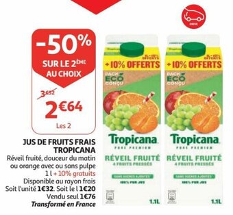 Jus de fruits frais tropicana