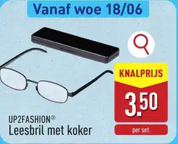 ALDI UP2FASHION Leesbril met koker aanbieding