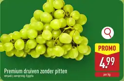 ALDI Premium druiven zonder pitten aanbieding