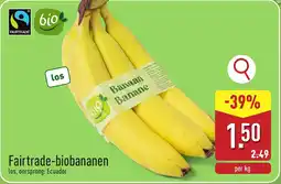 ALDI Fairtrade biobananen aanbieding