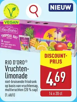 ALDI Rio D'oro Vruchten limonade aanbieding