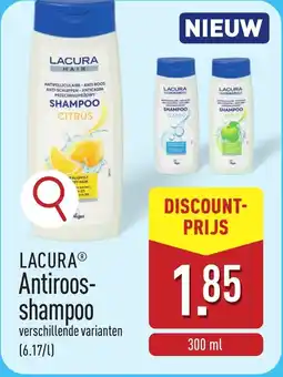 ALDI Lacura Antiroos shampoo aanbieding