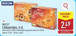 ALDI Mucci IJshoorntjes aanbieding