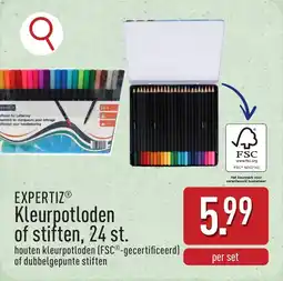 ALDI Expertiz Kleurpotloden of stiften aanbieding