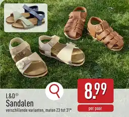 ALDI L&D Sandalen aanbieding