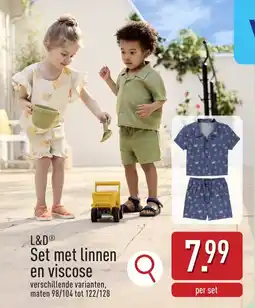 ALDI L&D Set met linnen en viscose aanbieding