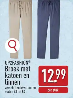 ALDI UP2FASHION Broek met katoen en linnen aanbieding
