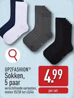 ALDI UP2FASHION Sokken aanbieding